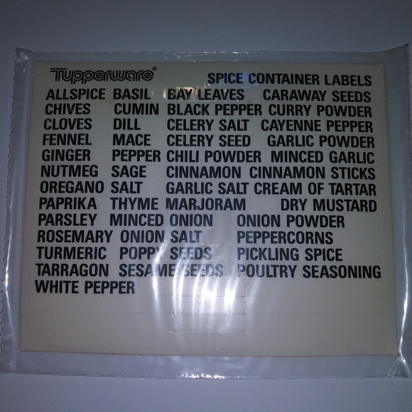 Vintage Tupperware labels - Picture 2 of 4